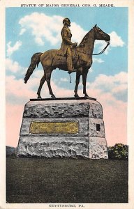Statue of Maj. Gen. George G Meade Pennsylvania, USA Civil War Unused 