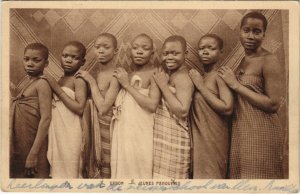 PC ETHNIC TYPES JEUNES PAHOUINES GABON AFRICA (A23438)