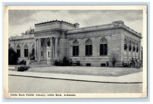 Little Rock Arkansas AK, Public Library Building Unposted Vintage Postcard