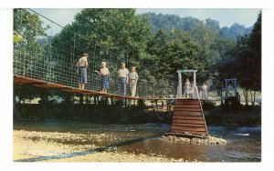 NC - Cherokee. Cherokee Indian Reservation, Swinging Bridge