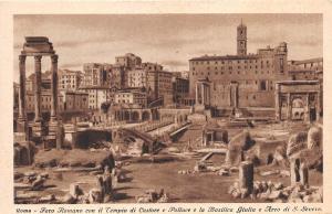 B94791 foro romano con il tempio di castore roma   italy