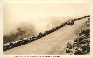 SHOREY 1062 Car on Mt. Washington Highway c1930 Real Photo Postcard