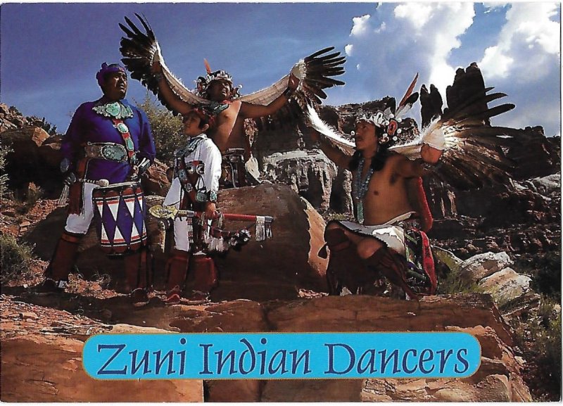 Zuni Indian Dancers, Zuni New Mexico 4 by 6