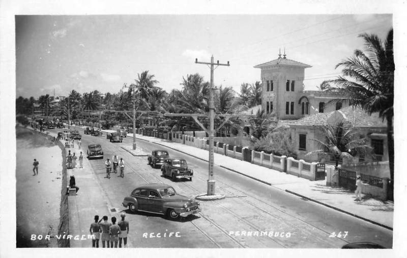 Pernambuco Brazil aerial view street scene real photo pc Z25117