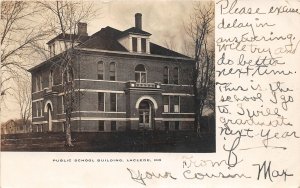 H87/ Laclede Missouri RPPC Postcard c1910Public School Building 148