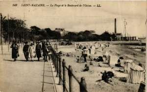 CPA St-NAZAIRE Plage Boulevard de l'Océan (984663)