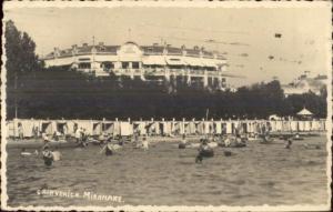 Crikvenica Croatia Miramare Hotel Swimming Real Photo Postcard