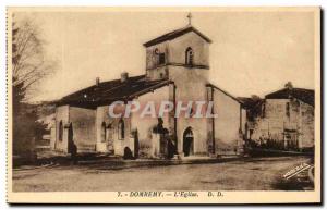 Domremy Old Postcard L & # 39eglise