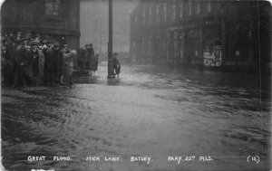 Lot306 great flood batley hick lane  25 may 1925  real photo uk Kirklees