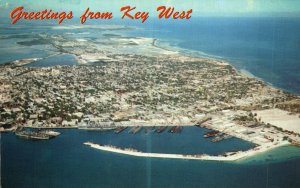 USA Greetings From Key West Florida Chrome Postcard 08.67