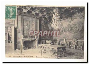 Fontainebleau Palace Old Postcard tapestry Salon