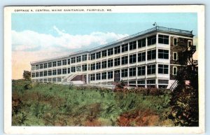 FAIRFIELD, ME ~ Cottage A ~ CENTRAL MAINE SANITARIUM c1910s Postcard