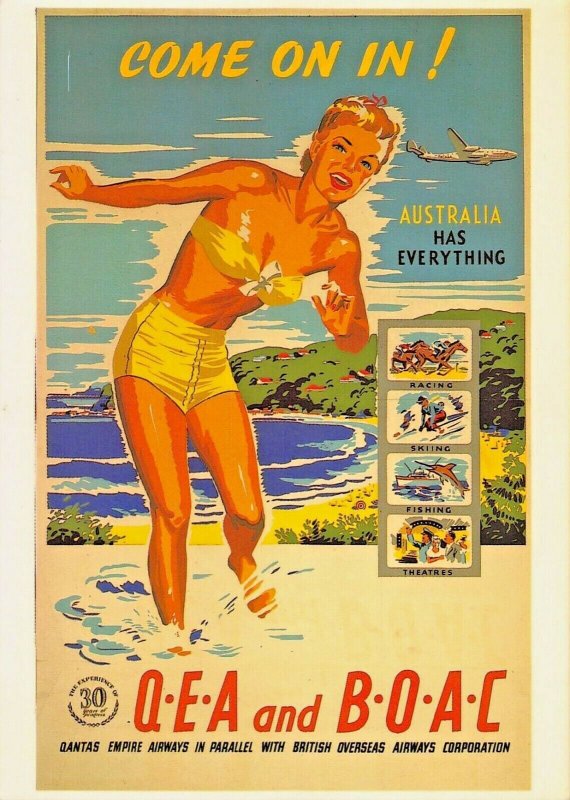 AEROPOSTALE~LOT OF 4 REPRODUCTION POSTCARDS