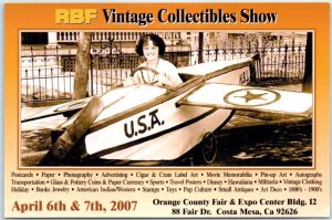 Postcard - RBF Vintage Collectibles Show, OC Fair & Event Center, Costa Mesa, CA