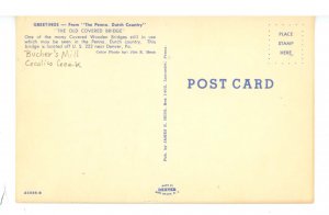 PA - Lancaster County. Bucher's Mill Covered Bridge Over Cocalico Creek