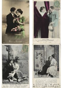 COUPLES ROMANTIC GLAMOUR 1000 REAL PHOTO Vintage Postcards (Part 1.) (L2959)