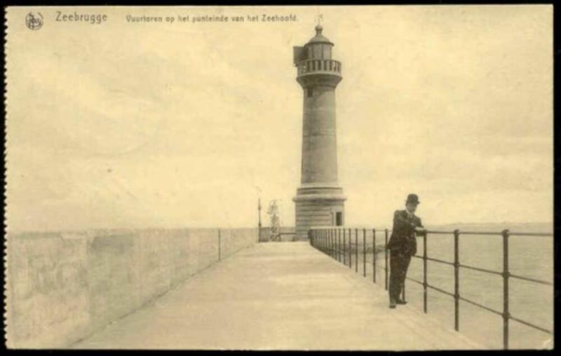 belgium, ZEEBRUGGE, Pier, Lighthouse (1915) Feldpost