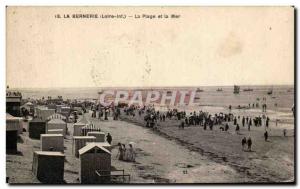 Old Postcard La Bernerie The Beach and Sea