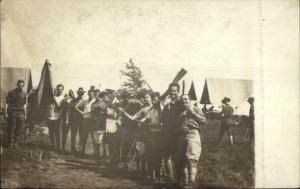 US Army Soldiers Ft. Drum/Pine Camp NY Written on Back c1910 Photo Postcard #3