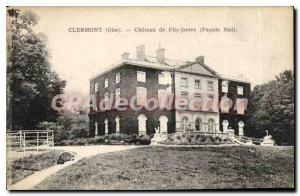 Old Postcard Clermont Chateau De Fitz James