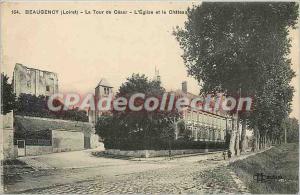 Old Postcard Beaugency (Loiret) Tower Cesar church and castle