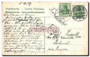 Old Postcard Bremen Teichmann & # 39s Brunnen