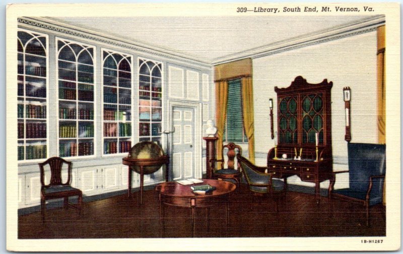 M-42127 Library South End of Mount Vernon Virginia