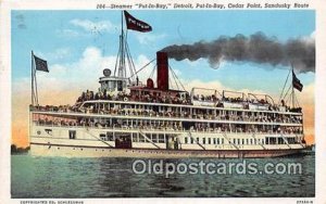 Steamer Put In Bay Cedar Point Ship 1941 