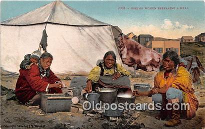  Postcard Post Card Eskimo Women Preparing a Meal