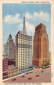 Esperson Second National Bank & Gulf Buildings Houston, Texas, USA 1944 Missi...