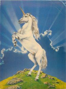 Unicorn by Irvine Peacock postcard