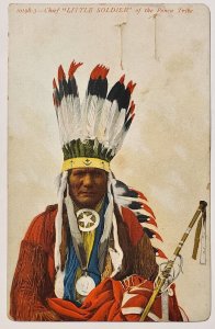 Indian Chief Little Soldier Of The Ponca Tribe Postcard N23