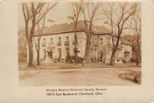 CLEVELAND, OHIO WESTERN RESERVE HIST. MUSEUM SET OF 4 RPPC REAL PHOTO POSTCARD