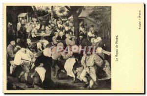 Old Postcard The Marriage Of Meals Breughel old