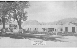 FRONTIER MOTEL Carson City, Nevada Roadside c1940s Vintage Postcard