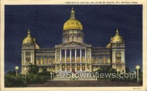 Iowa State Capitol By Night - Des Moines  