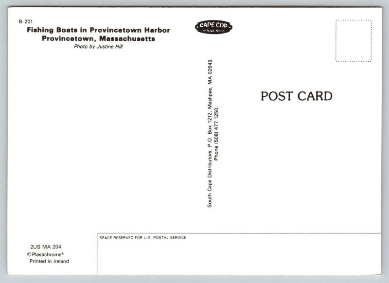 Cape Cod Clam Chowder Recipe  Provincetown  Massachusetts  Postcard