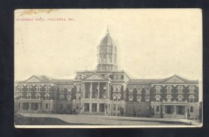 UNIVERSITY OF MISSOURI TIGERS COLUMBIA MO.. ACADEMIC HALL VINTAGE POSTCARD