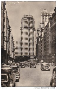 RP; MADRID, Spain; Jose Antonio Avenue, Classic Cars, 1950s