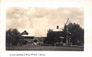 D67/ Checotah Oklahoma Ok Real Photo RPPC Postcard c1930s IOOF Home Odd Fellows