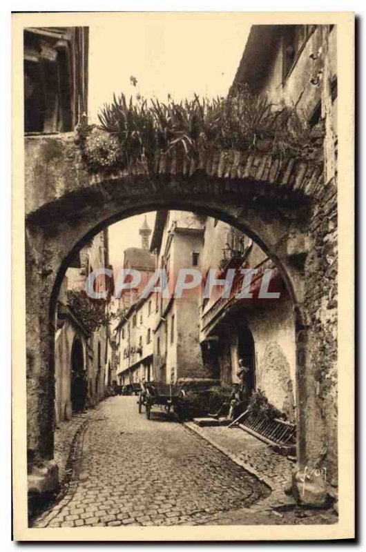 Old Postcard Riquewihr Haut Rhin Street of the Jews