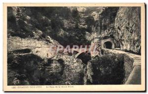 Old Postcard The Great Narrow's Bridge Goute Black