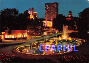 Postcard Modern Copenhagen. Tivoli. the night.