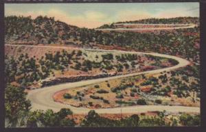 Looking Up Raton Pass,NM Postcard 