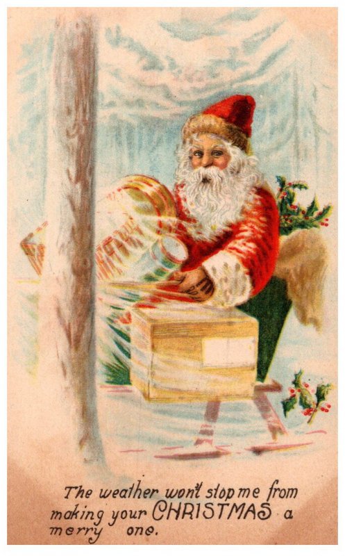 Santa Claus  in Snow Storm