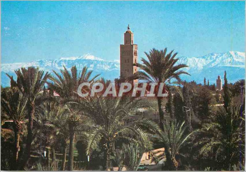 Postcard Modern Marrakech Koutoubla Atlas