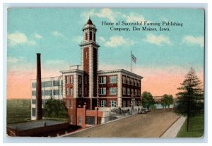 c1910 Home of Successful Farming Publishing Company Des Moines IA Postcard 