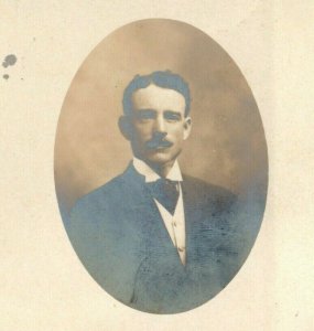 Dignified Gentleman 1907 Baltimore Maryland RPPC Photo Vintage Antique Postcard 