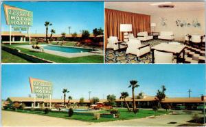 YUMA, AZ Arizona   EL RANCHO Motor HOTEL   c50s Cars   Roadside     Postcard