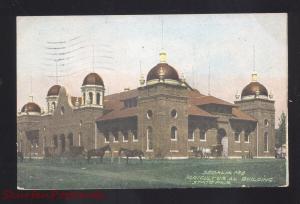 SEDALIA MISSOURI STATE FAIR AGRICULTURAL BUILDING FAIRGROUNDS VINTAGE POSTCARD